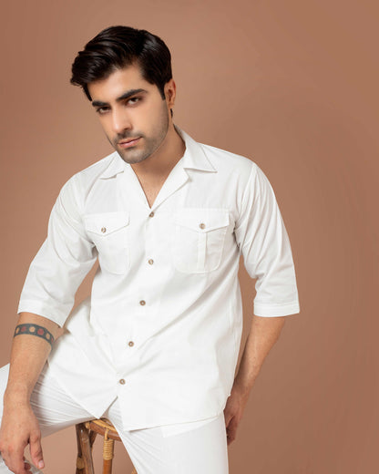 White Men Co-ord Set