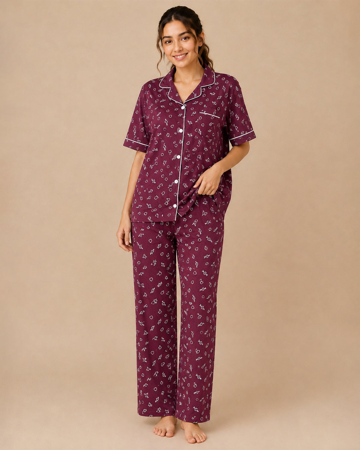Nightwear - Maroon