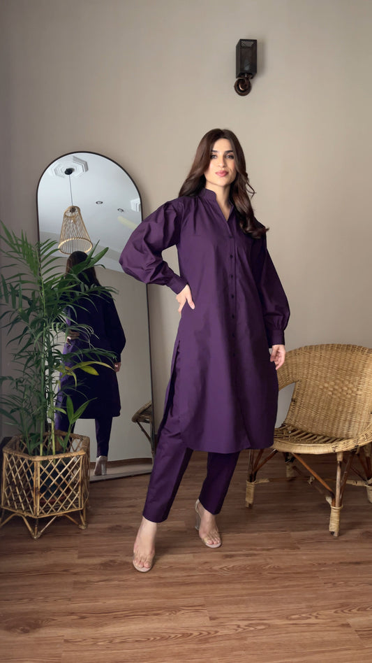 Plum noir Co-ord Set