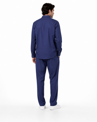 Blue Co-ord Set With Flap Pockets