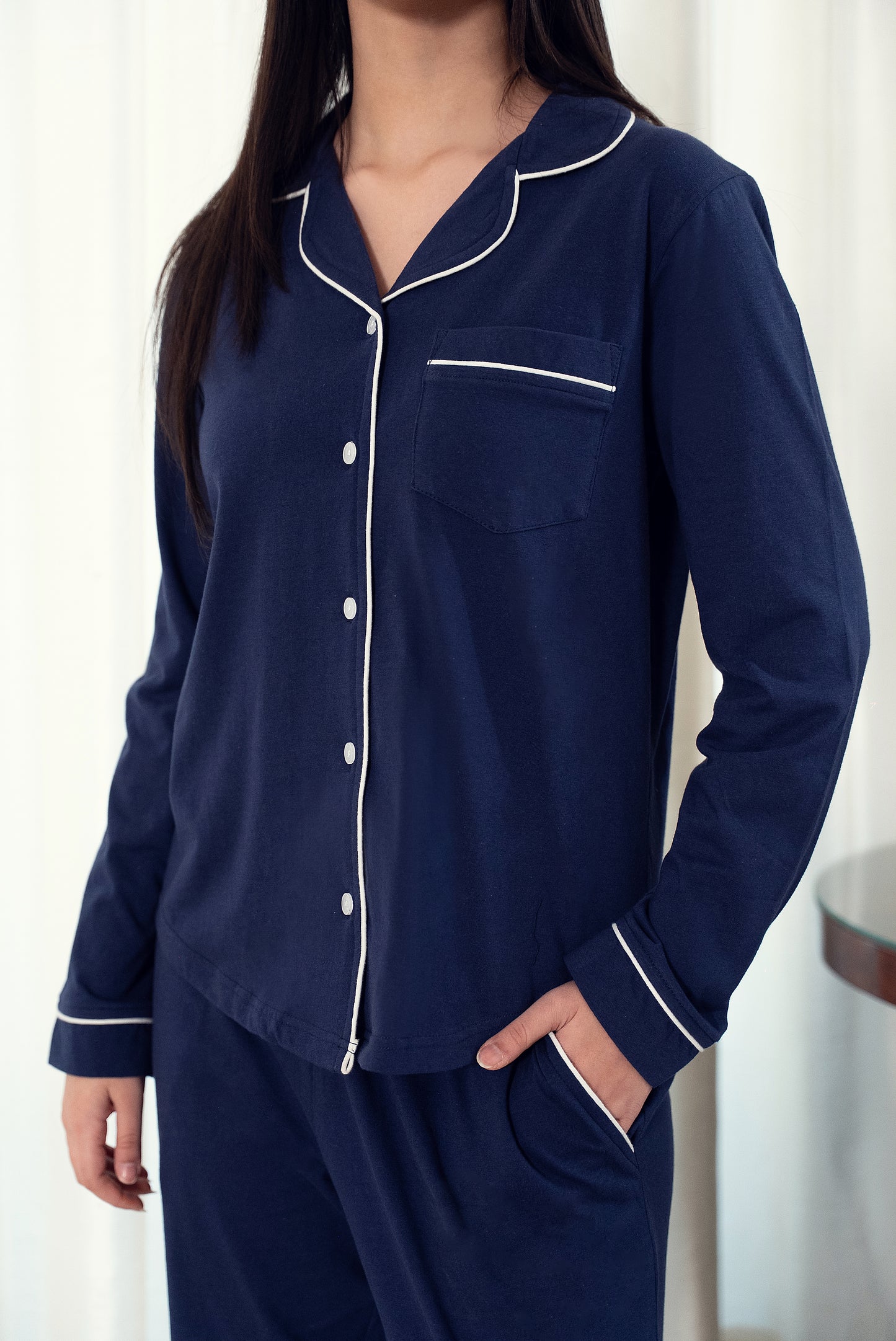 Solid Nightwear - Navy Blue