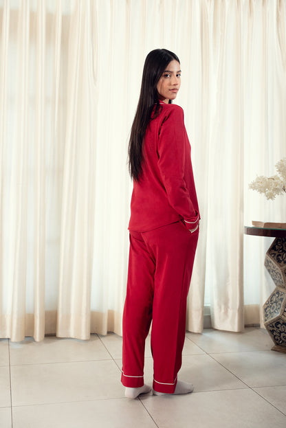 Solid Nightwear - Red