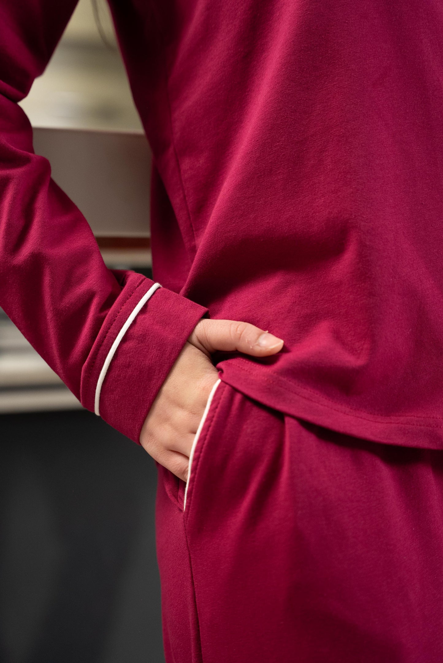 Solid Nightwear - Burgundy