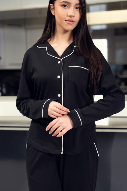 Solid Nightwear - Black