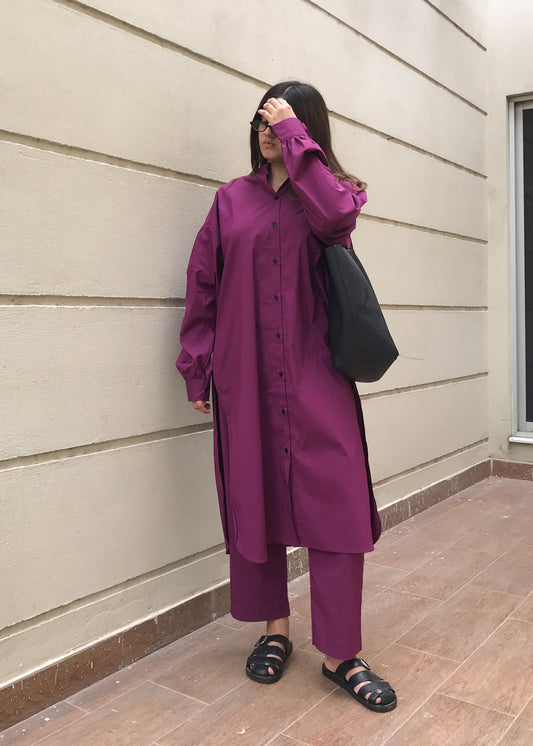 Plum noir Co-ord Set